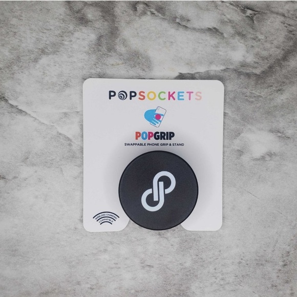 πHP 5/2/23 Poshmark Pop Socket Round 1.5 X 1.5β Black White Logo - Picture 4 of 6
